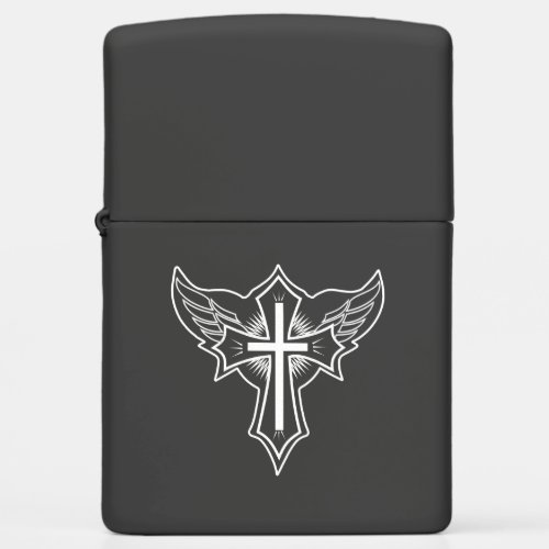 Christian cross zippo lighter