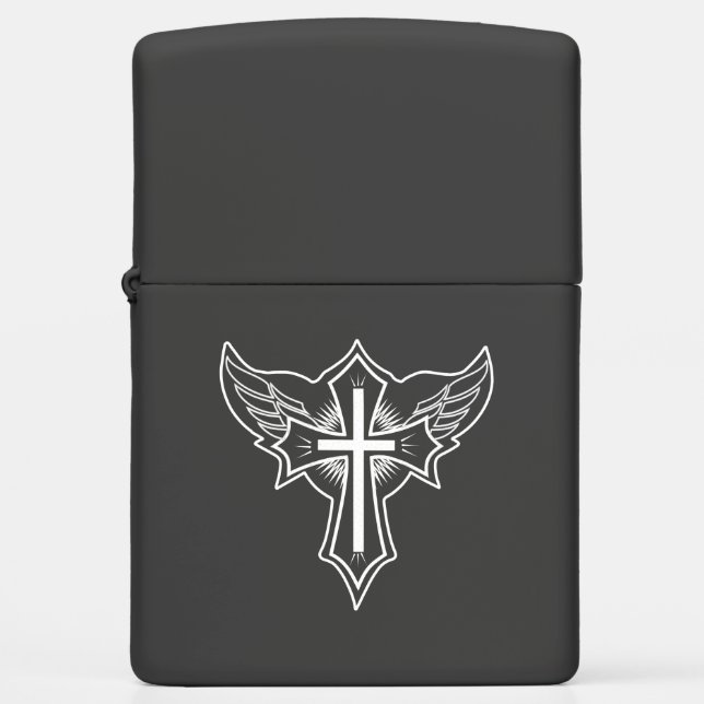 Christian cross zippo lighter (Front)