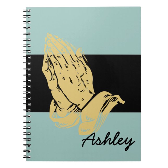Christian Custom Aqua Notebook (Front)