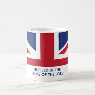 Christian Custom British UNION JACK Coffee Mug