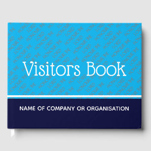 Christian Custom HONOR THE LORD Visitors BLUE Guest Book