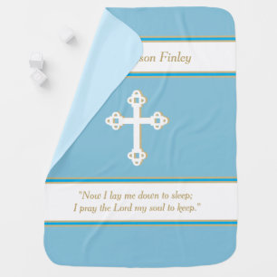 Christian custom keepsake Baby Blanket