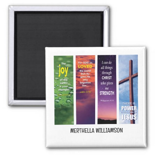 Christian Custom Name BIBLE MEDITATION Magnet