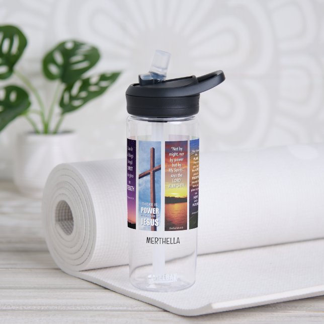 Christian Custom Name BIBLE MEDITATION Water Bottle (Yoga)