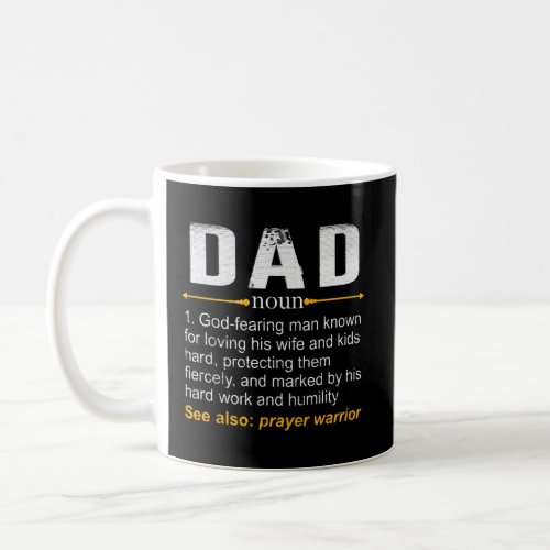 Christian Dad Definition Fathers Day Dad  Coffee Mug