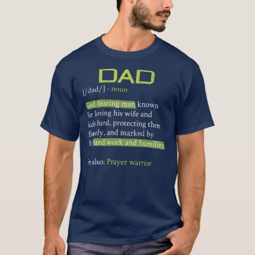 Christian Dad Definition God Religious Roman T_Shirt