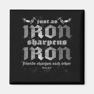 Christian Dad Iron Sharpens Iron Bible Proverbs Ve Magnet