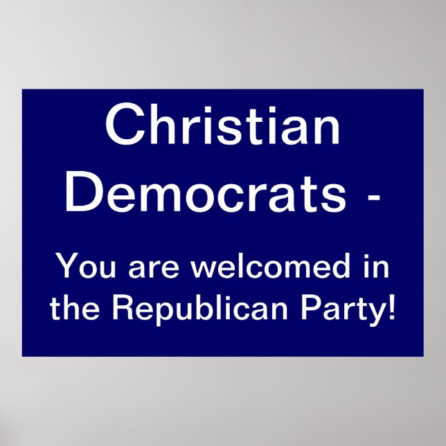Christian Democrats Poster (Front)