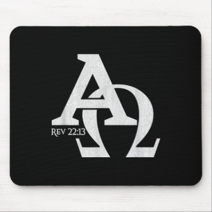 Christian Design - Alpha And Omega The Greek Lette Mouse Pad