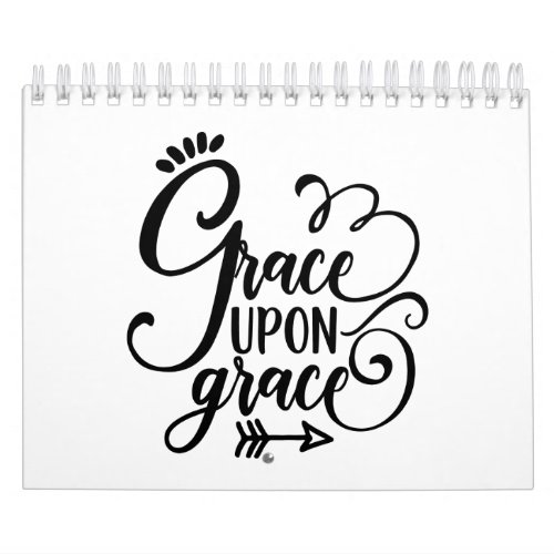 Christian Design Grace Upon Grace Calendar