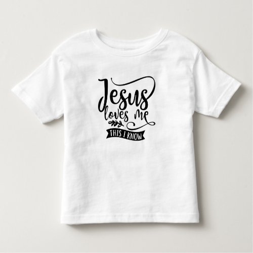 Christian Design Jesus Loves Me Toddler T_shirt