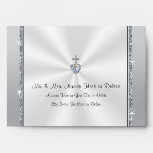 Christian Diamond Wedding Invitation Envelopes