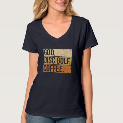 Christian Disc Golf Player Saying I God Disc Golf T_Shirt