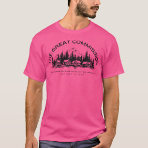 Christian Disciple Camping Minimalist Church Jesus T-Shirt