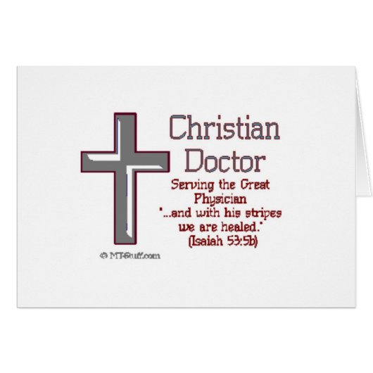 Christian Doctor Cards (Front Horizontal)