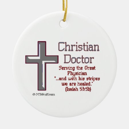 Christian Doctor Ceramic Ornament