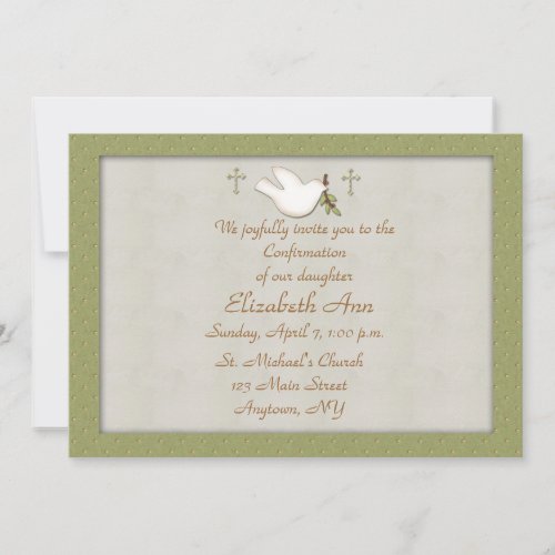 Christian Dove Invitation