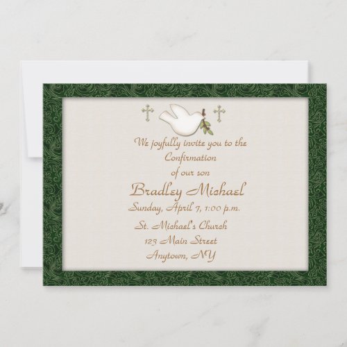 Christian Dove Invitation