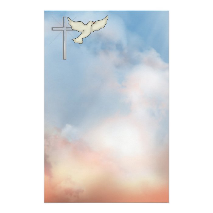 Christian Dove Stationary Personalized Stationery