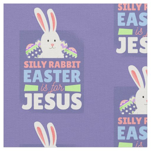 christian Easter Bunny jesus christ Fabric
