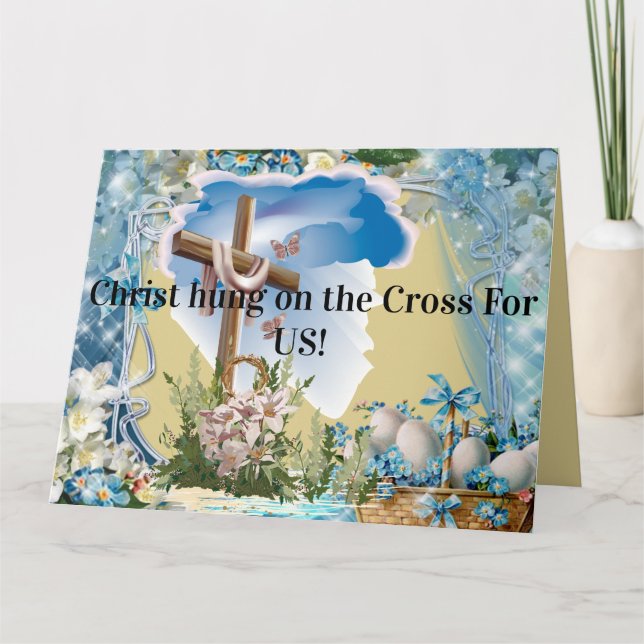 Christian Easter Card We Accept Your Gift (Front)