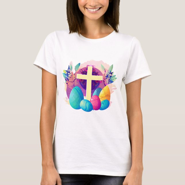 Christian Easter Cross    T-Shirt (Front)