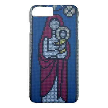 Christian Embroidery Iphone 8 Plus/7 Plus Case by hildurbjorg at Zazzle