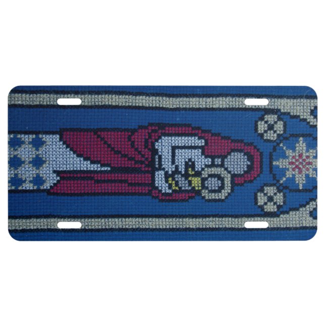 Christian embroidery license plate (Front)