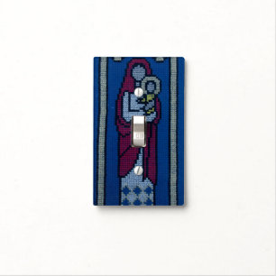 Christian embroidery light switch cover