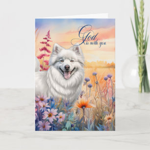 Christian Encouragement American Eskimo Dog Card