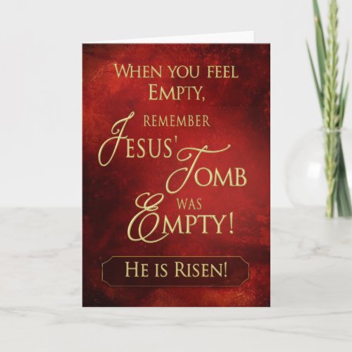 Christian _ ENCOURAGEMENT _ He is Risen _ Card