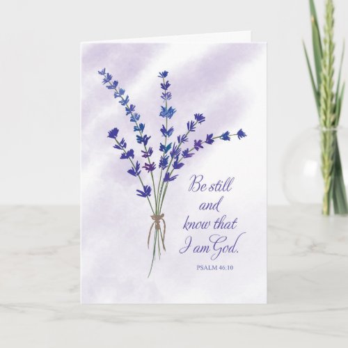 Christian Encouragement Lavender with Scripture Card