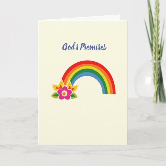 Christian Encouragement Rainbow Card (Front)