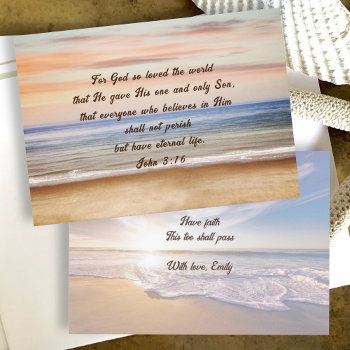 Christian Encouragement Scripture Flat Cards by dustytoes at Zazzle
