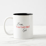 Christian Encouragement Two-Tone Coffee Mug