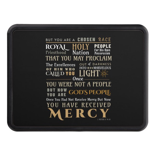 Christian Faith 1 Peter 2:9-10 Hitch Hitch Cover (Front)