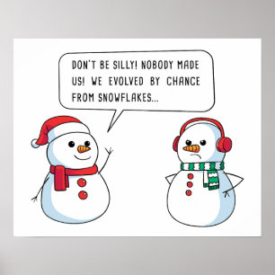 Christian Faith Apologetics Snowman – Christmas  Poster