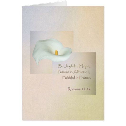 Christian Faith Art ~ Romans 12:12 (Front)