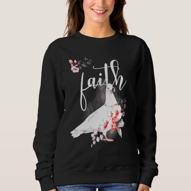 Christian Faith Beautiful Dove Of Peace Biblical Sweatshirt (Front)