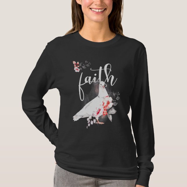 Christian Faith Beautiful Dove Of Peace Biblical T-Shirt (Front)