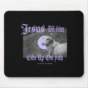 Christian Faith Bible Quote Jesus Lamb Apparel Mouse Pad