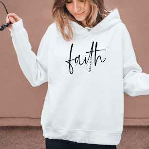 Christian Faith Bible Scripture Cross Hoodie