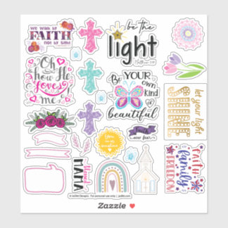Christian Faith Bible Verse Scripture Stickers