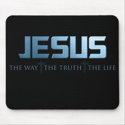 Christian Faith Bible Verse Way Truth Life Jesus Mouse Pad