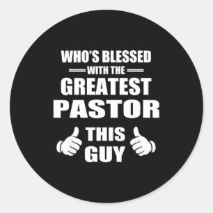 Christian Faith Church Fellowship Congregation Pas Classic Round Sticker