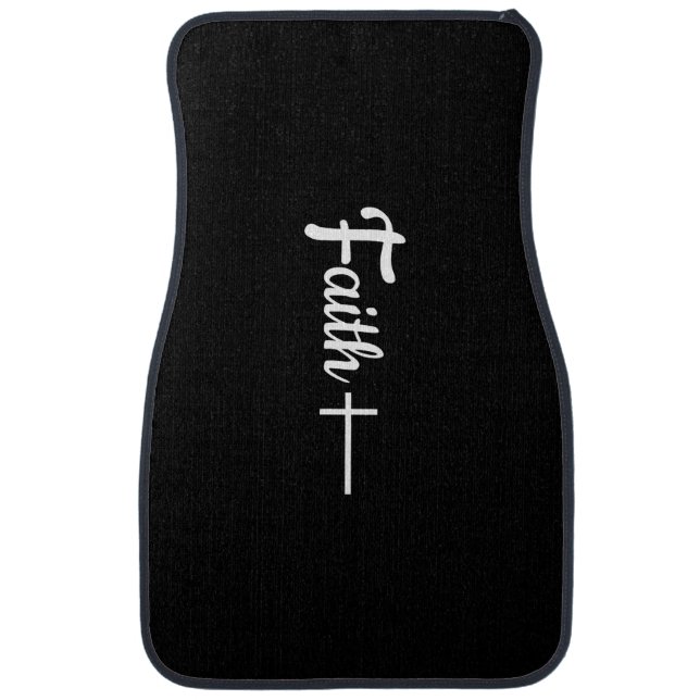 Christian Faith Cross Love Jesus Car Floor Mat (Front)