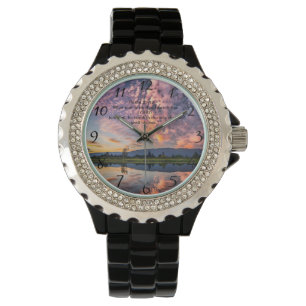 Christian Faith cross with Psalm 25:12  Watch