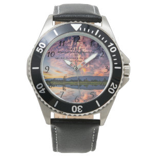 Christian Faith cross with Psalm 25:12 Watch