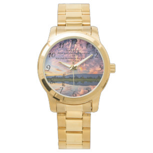 Christian Faith cross with Psalm 25:12  Watch