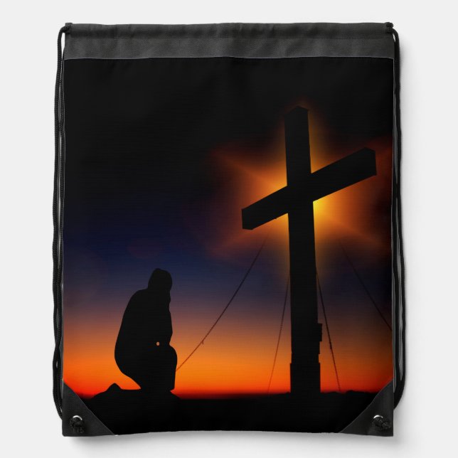 Christian Faith Drawstring Bag (Front)